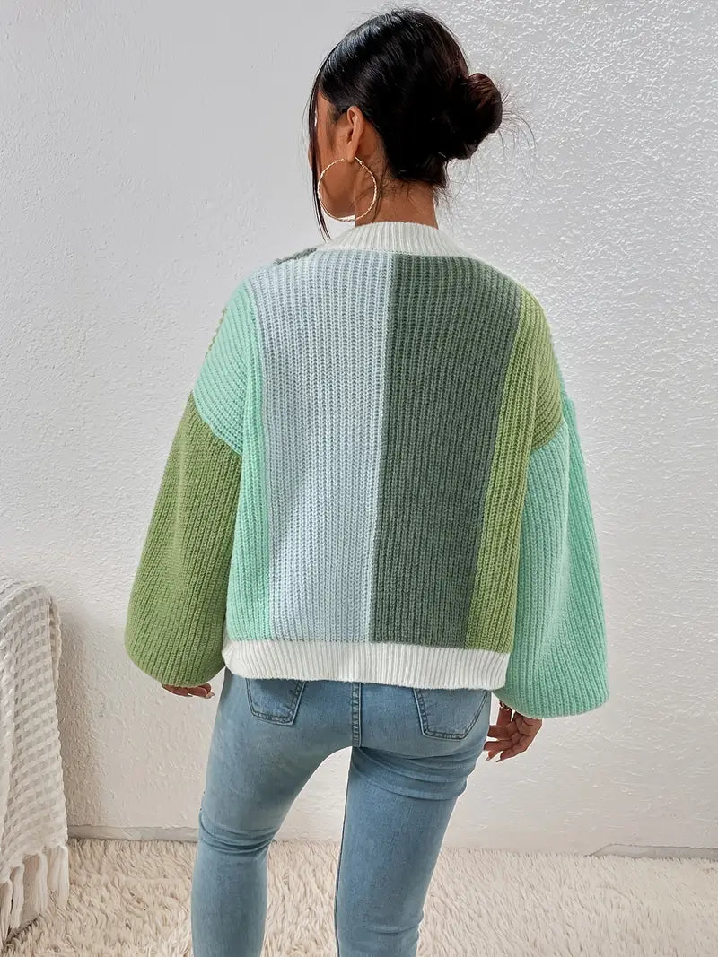 Cardigan Damen mit lässigem Schnitt und weitem Arm - 8 - Atelier-Zofia