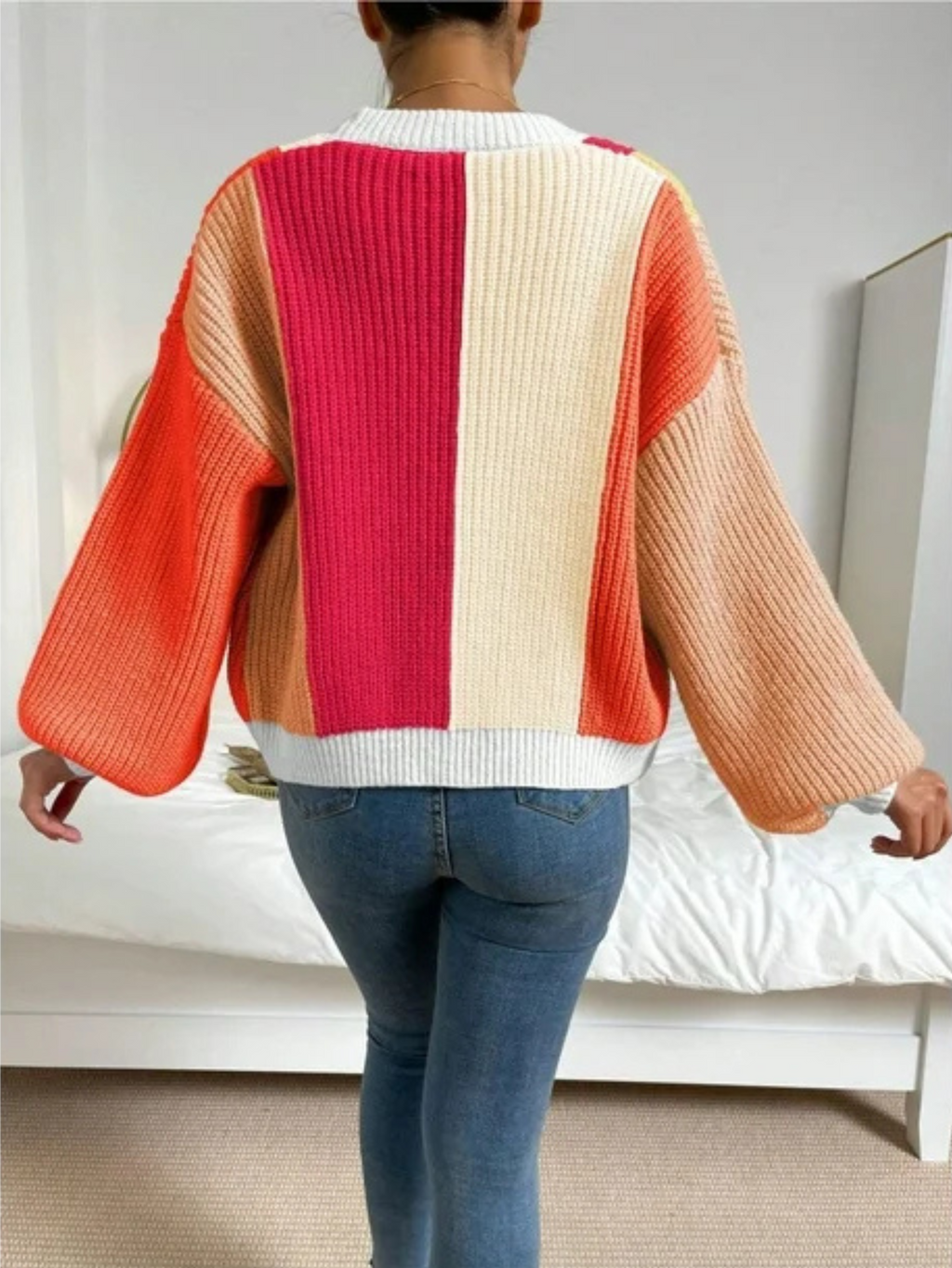 Cardigan Damen mit lässigem Schnitt und weitem Arm - 12 - Atelier-Zofia