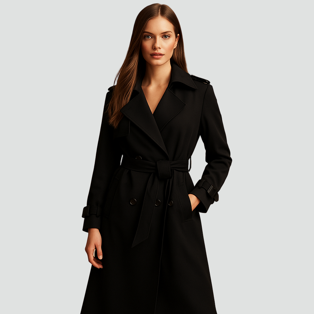 Trenchcoat Damen mit tailliertem Schnitt und Gürtel | A&Z - 1 - Atelier-Zofia