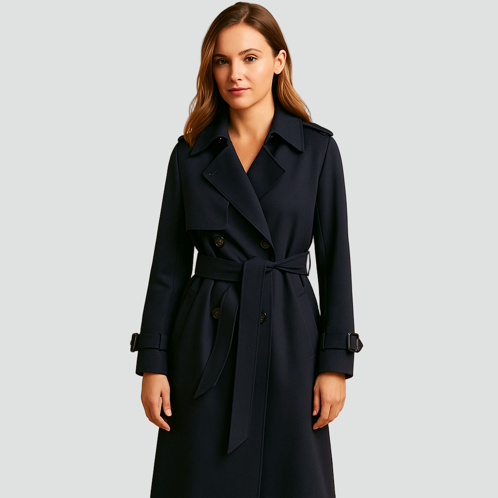Trenchcoat Damen mit tailliertem Schnitt und Gürtel | A&Z - 2 - Atelier-Zofia