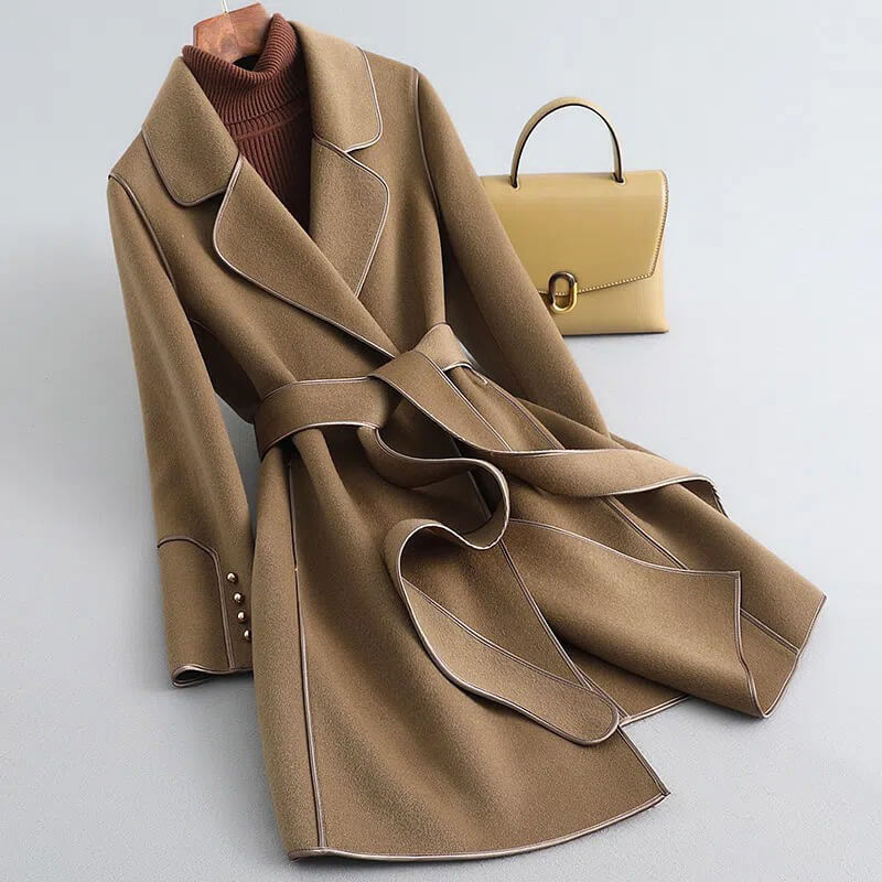 Trench Coat Damen mit Taillengürtel und eleganter Silhouette | A&Z - 2 - Atelier-Zofia