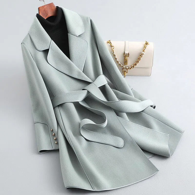 Trench Coat Damen mit Taillengürtel und eleganter Silhouette | A&Z - 4 - Atelier-Zofia