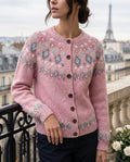 Cardigan Damen mit Knopfverschluss und modischem Muster | A&Z - 1 - Atelier-Zofia