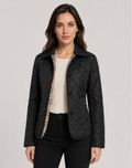 Jacke Damen schwarz tailliert mit Knopfverschluss - 2 - Atelier-Zofia