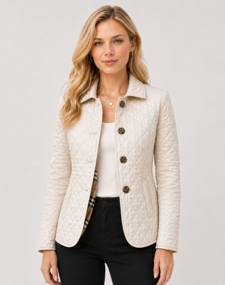 Jacke Damen schwarz tailliert mit Knopfverschluss - 3 - Atelier-Zofia
