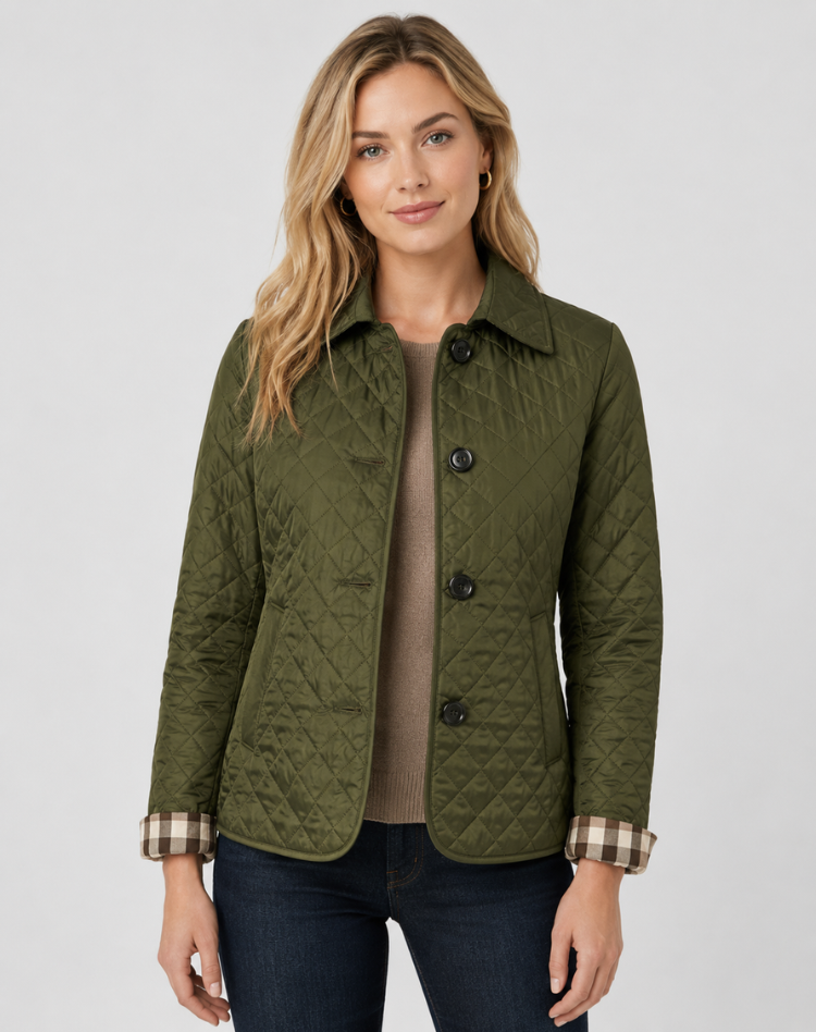 Jacke Damen schwarz tailliert mit Knopfverschluss - 12 - Atelier-Zofia