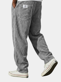 Herren Cargo-Hosen grau weit mit praktischen Taschen - 1 - Atelier-Zofia