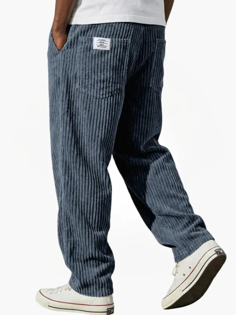 Herren Cargo-Hosen grau weit mit praktischen Taschen - 2 - Atelier-Zofia