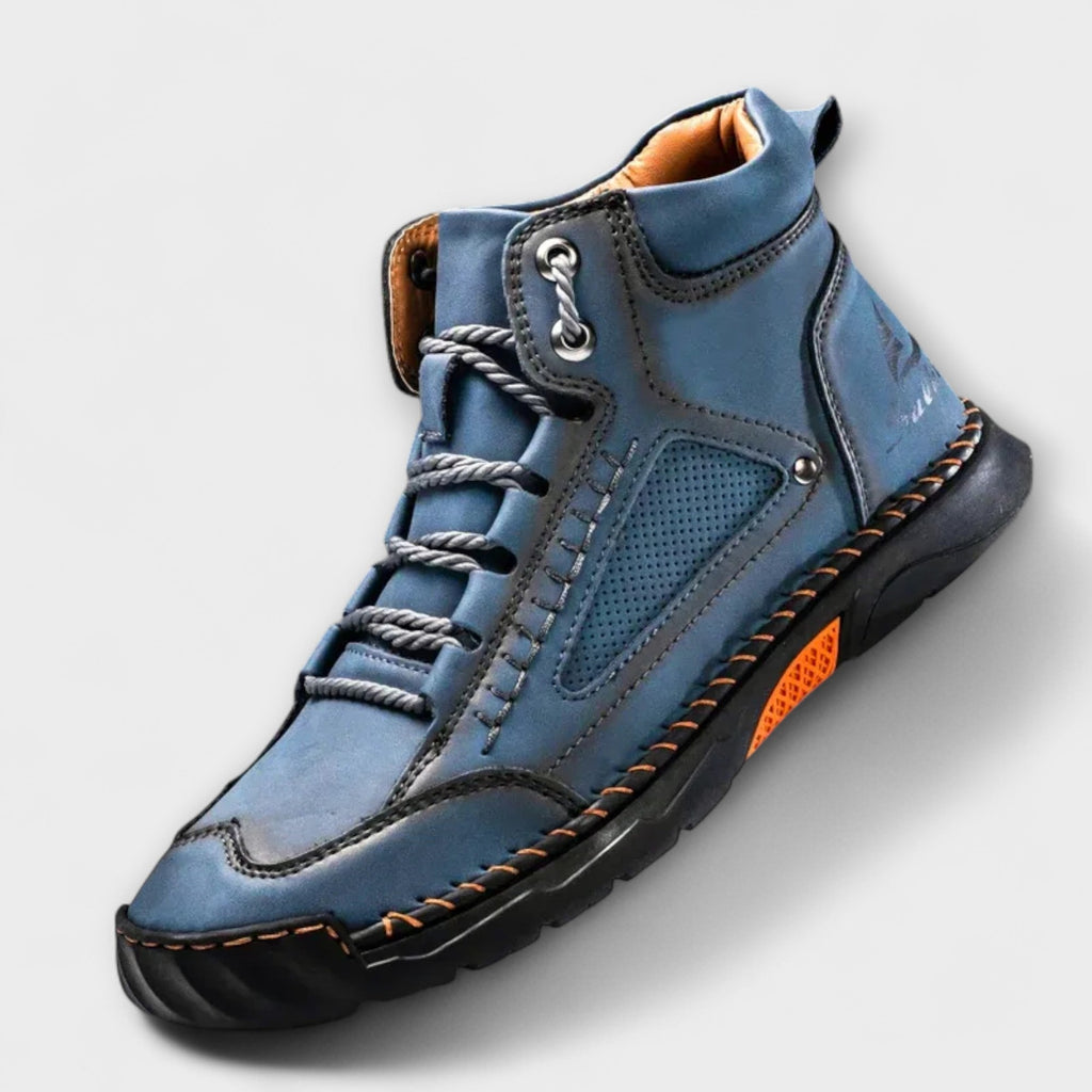 Schuhe Herren blau mit atmungsaktiven Details und rutschfester Sohle - 3 - Atelier-Zofia