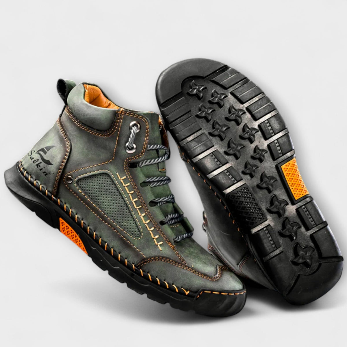 Schuhe Herren blau mit atmungsaktiven Details und rutschfester Sohle - 4 - Atelier-Zofia