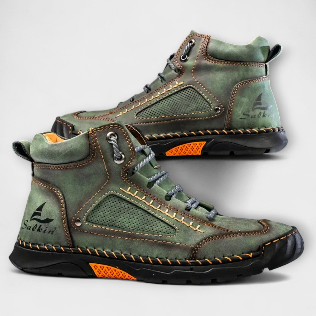 Schuhe Herren blau mit atmungsaktiven Details und rutschfester Sohle - 5 - Atelier-Zofia