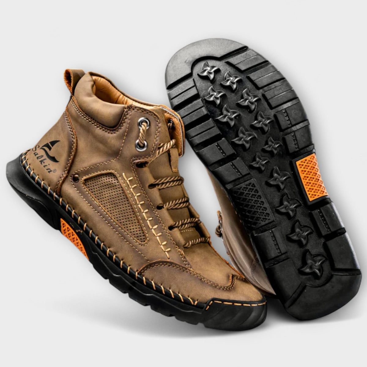Schuhe Herren blau mit atmungsaktiven Details und rutschfester Sohle - 7 - Atelier-Zofia