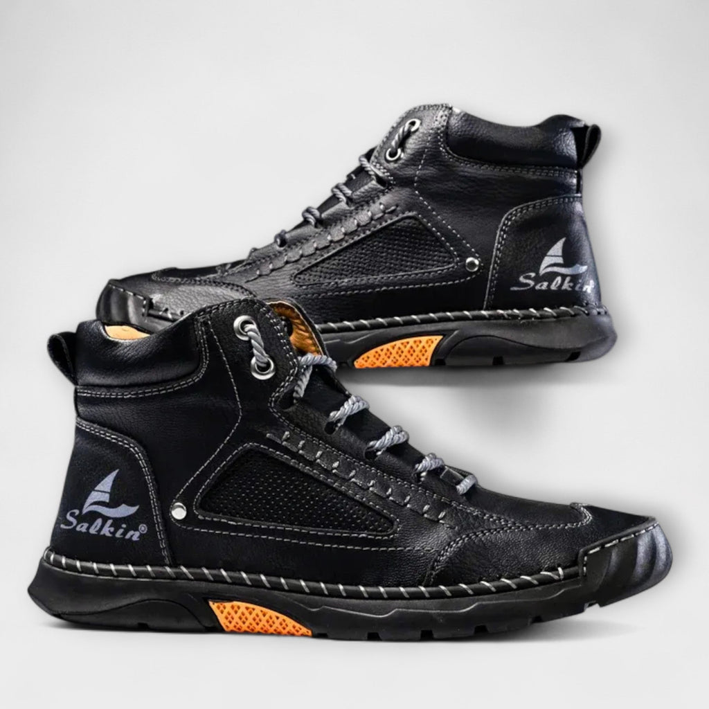 Schuhe Herren blau mit atmungsaktiven Details und rutschfester Sohle - 15 - Atelier-Zofia