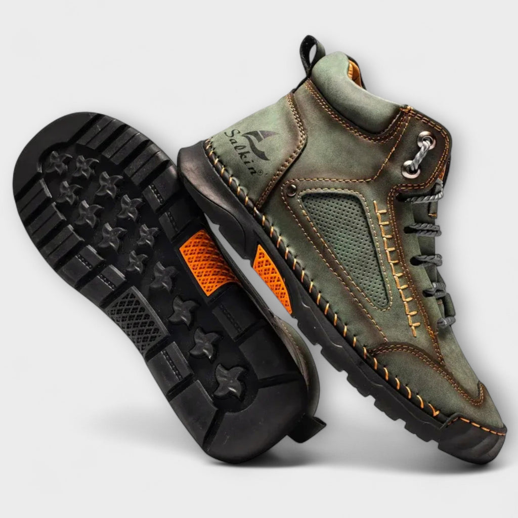 Schuhe Herren blau mit atmungsaktiven Details und rutschfester Sohle - 18 - Atelier-Zofia