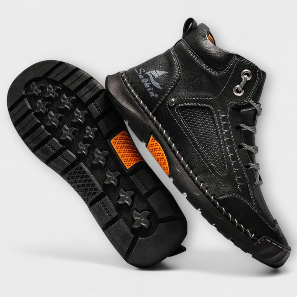 Schuhe Herren blau mit atmungsaktiven Details und rutschfester Sohle - 21 - Atelier-Zofia