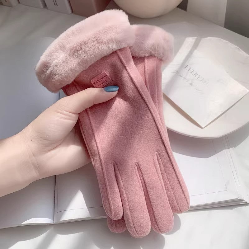 Damenhandschuhe schwarz tailliert mit weichem Innenfutter - 2 - Atelier-Zofia