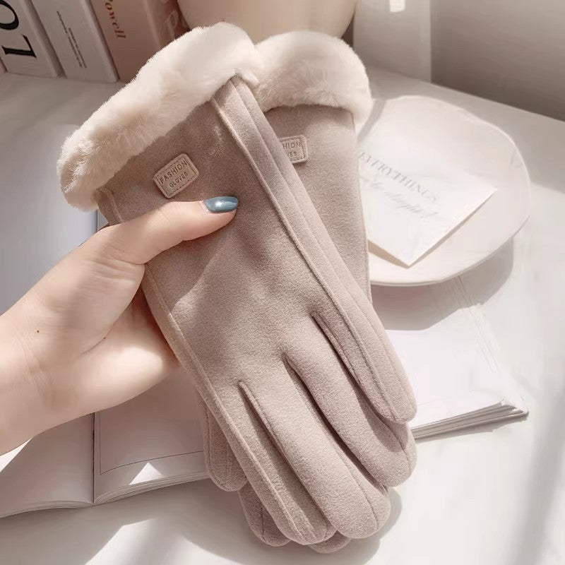 Damenhandschuhe schwarz tailliert mit weichem Innenfutter - 3 - Atelier-Zofia
