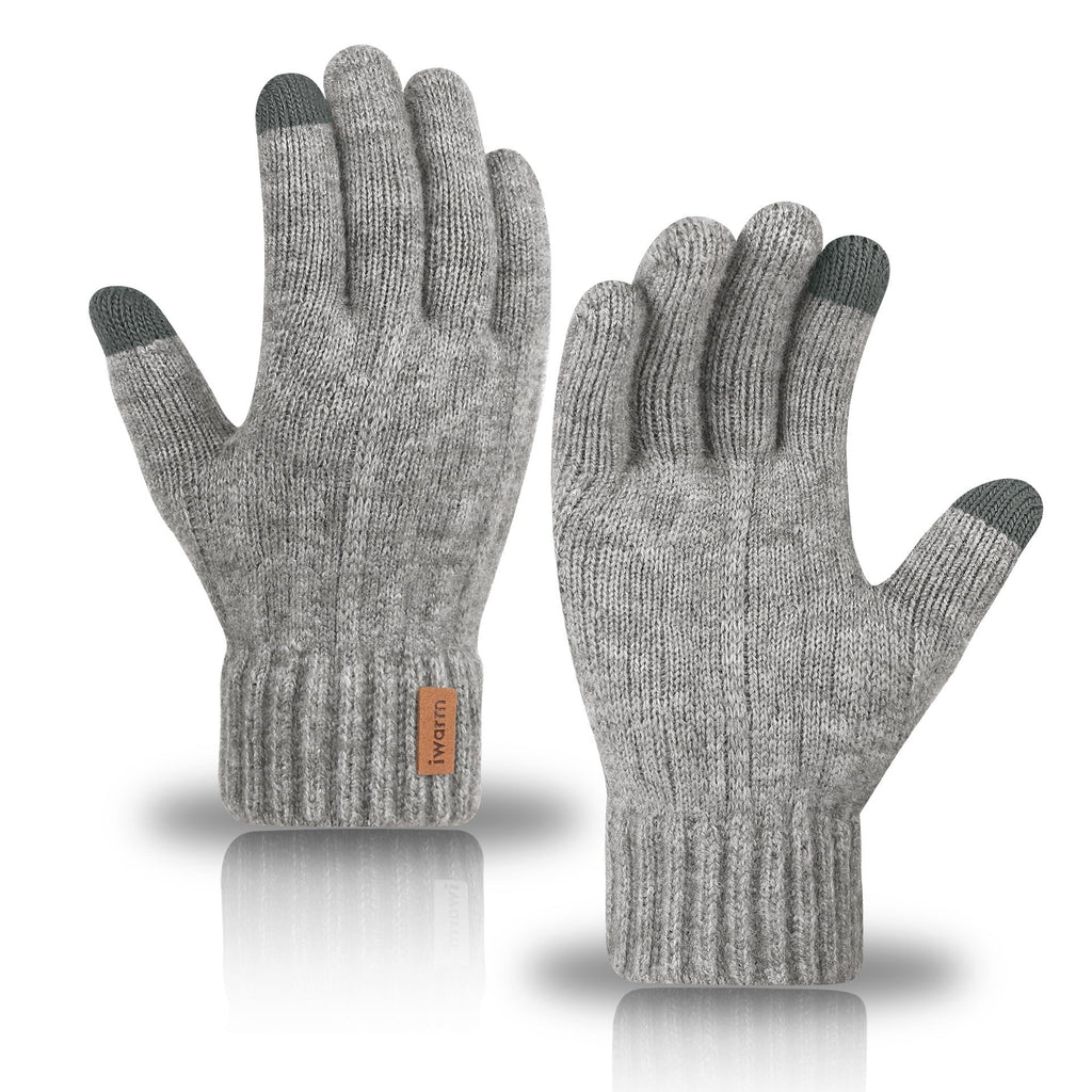 Damen Handschuhe schwarz mit Touchscreen-Funktion und gemütlichem Design - 2 - Atelier-Zofia