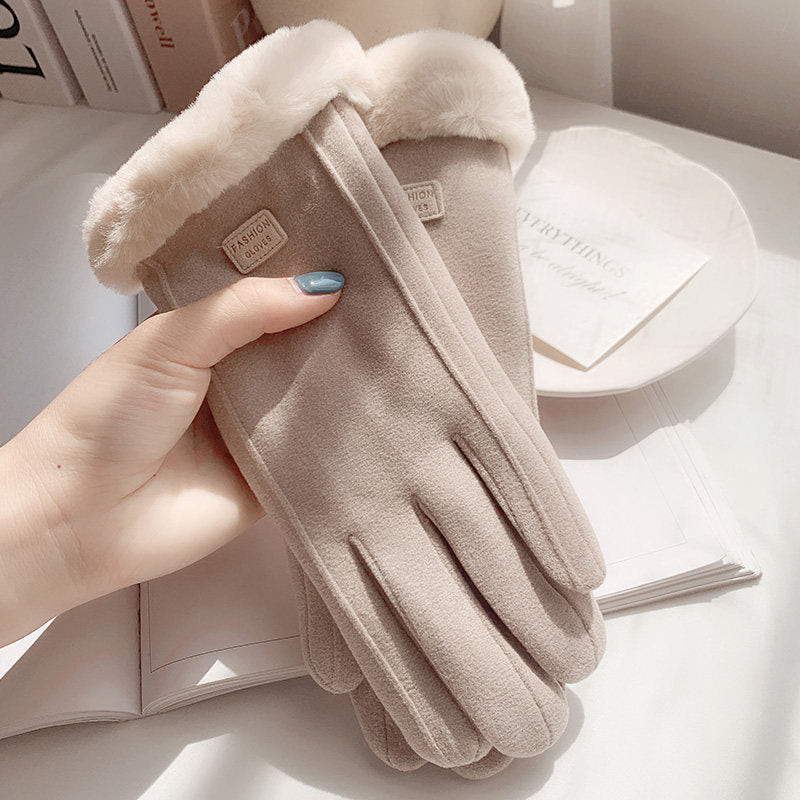 Damenhandschuhe schwarz tailliert mit weichem Innenfutter - 6 - Atelier-Zofia