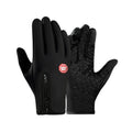 Herren Handschuhe blau mit rutschfestem Grip und Reißverschluss - 2 - Atelier-Zofia