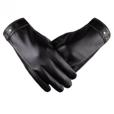 Herrenhandschuhe schwarz tailliert mit modischen Akzenten - 2 - Atelier-Zofia