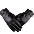 Herrenhandschuhe schwarz tailliert mit modischen Akzenten - 3 - Atelier-Zofia