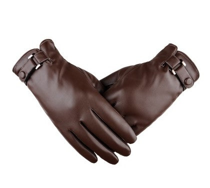 Herrenhandschuhe schwarz tailliert mit modischen Akzenten - 6 - Atelier-Zofia