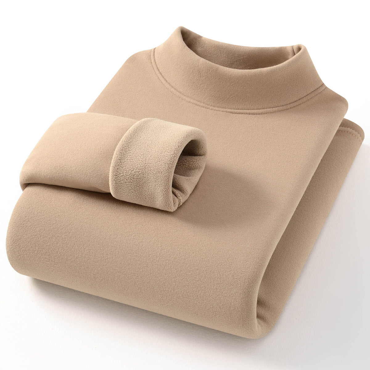 Pullover Damen weiß figurbetont mit Stehkragen - 4 - Atelier-Zofia