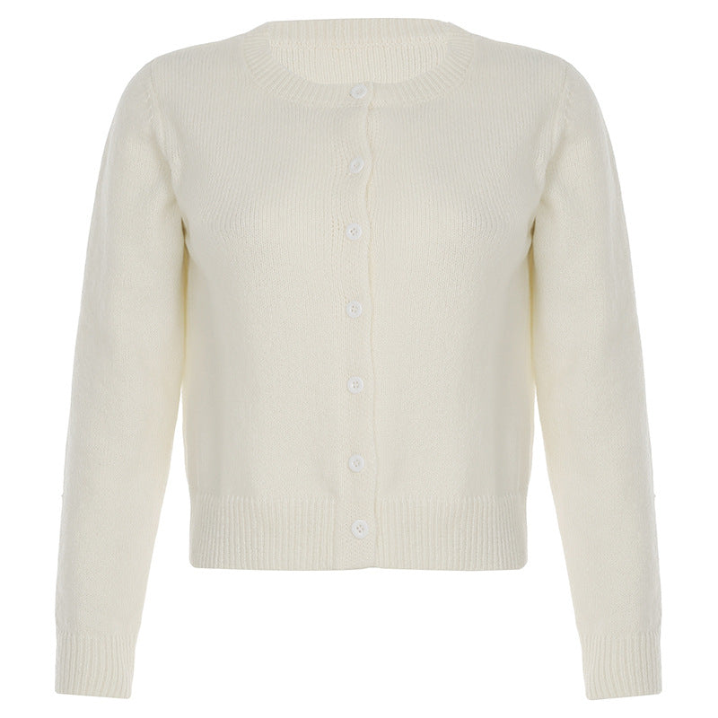 Cardigan Damen schwarz tailliert mit Knöpfen - 2 - Atelier-Zofia