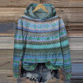 Hoodie Damen bunt lässig mit Kapuze und weitem Schnitt - 1 - Atelier-Zofia
