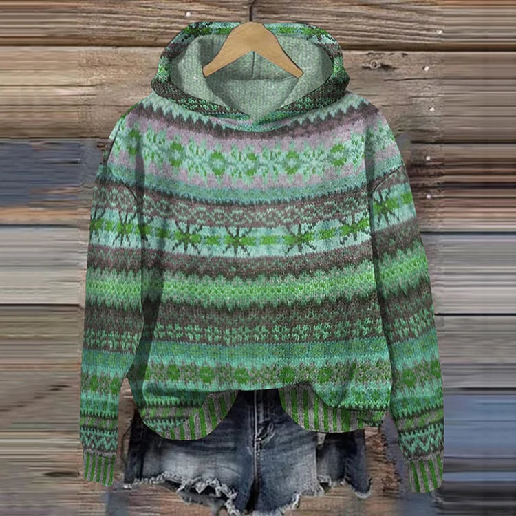 Hoodie Damen bunt lässig mit Kapuze und weitem Schnitt - 2 - Atelier-Zofia