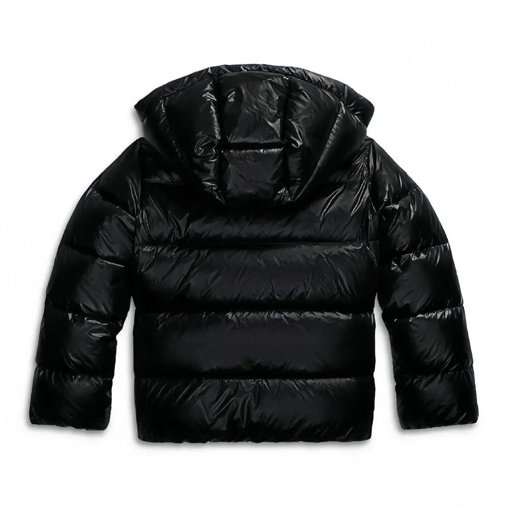 Damen Winterjacke schwarz tailliert mit Kapuze - 6 - Atelier-Zofia