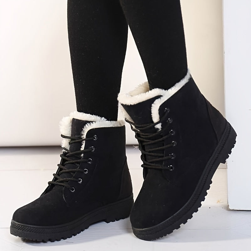 Boots Damen schwarz mit warmem Innenfutter - 1 - Atelier-Zofia