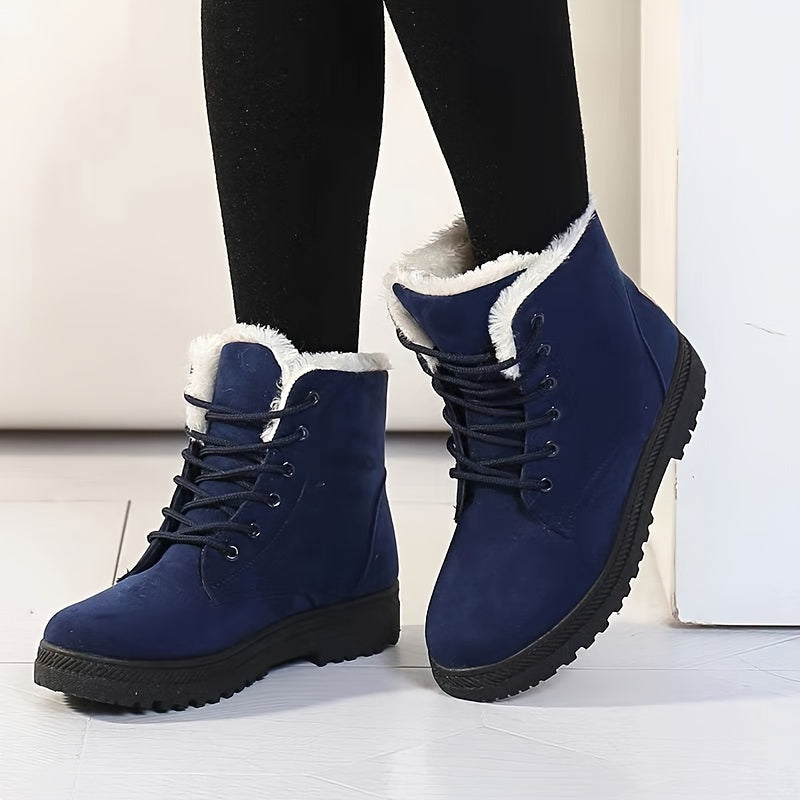 Boots Damen schwarz mit warmem Innenfutter - 2 - Atelier-Zofia
