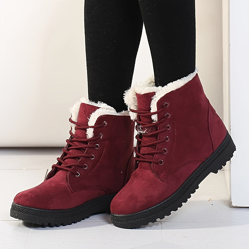 Boots Damen schwarz mit warmem Innenfutter - 3 - Atelier-Zofia
