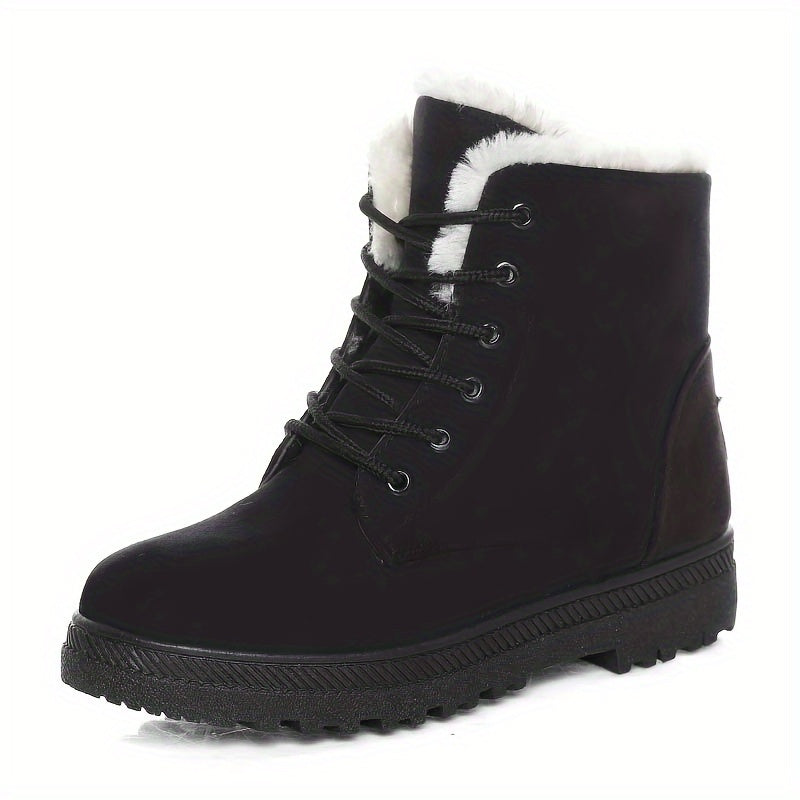 Boots Damen schwarz mit warmem Innenfutter - 5 - Atelier-Zofia