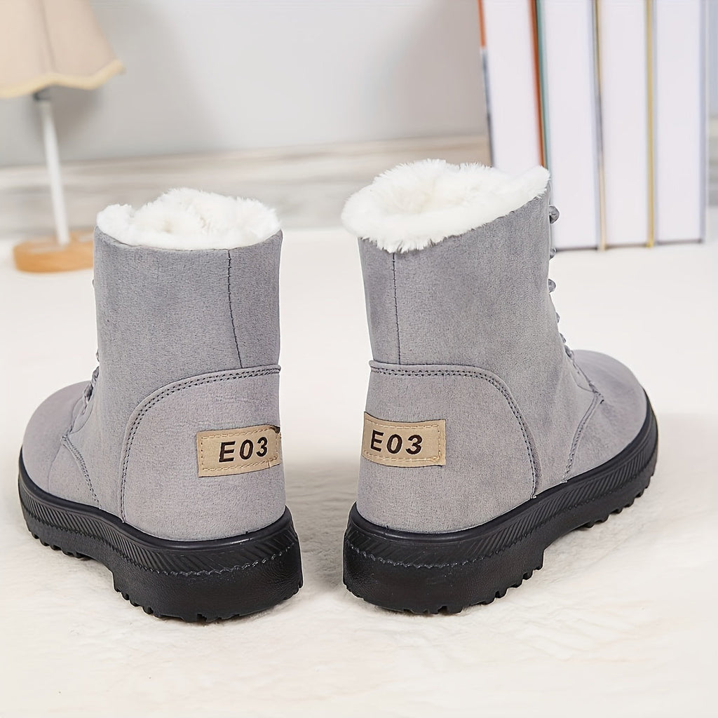 Boots Damen schwarz mit warmem Innenfutter - 9 - Atelier-Zofia