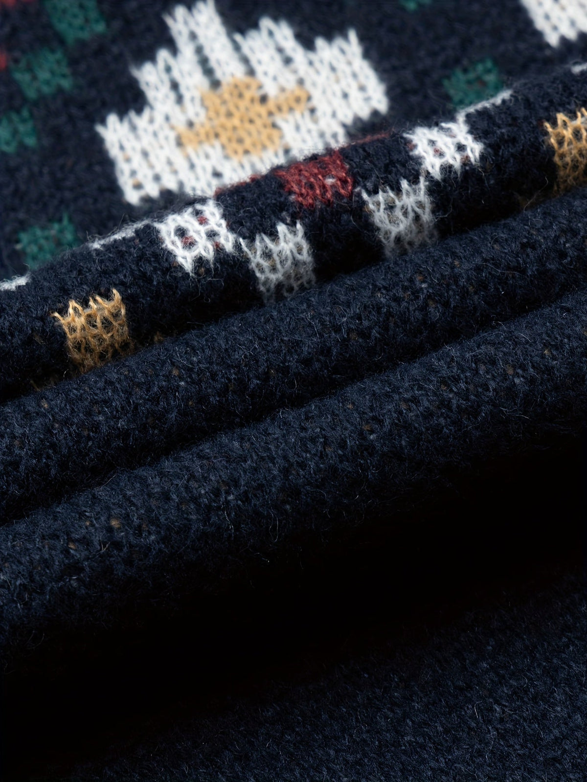 Pullover Damen blau mit Norwegermuster und lässigem Schnitt - 7 - Atelier-Zofia