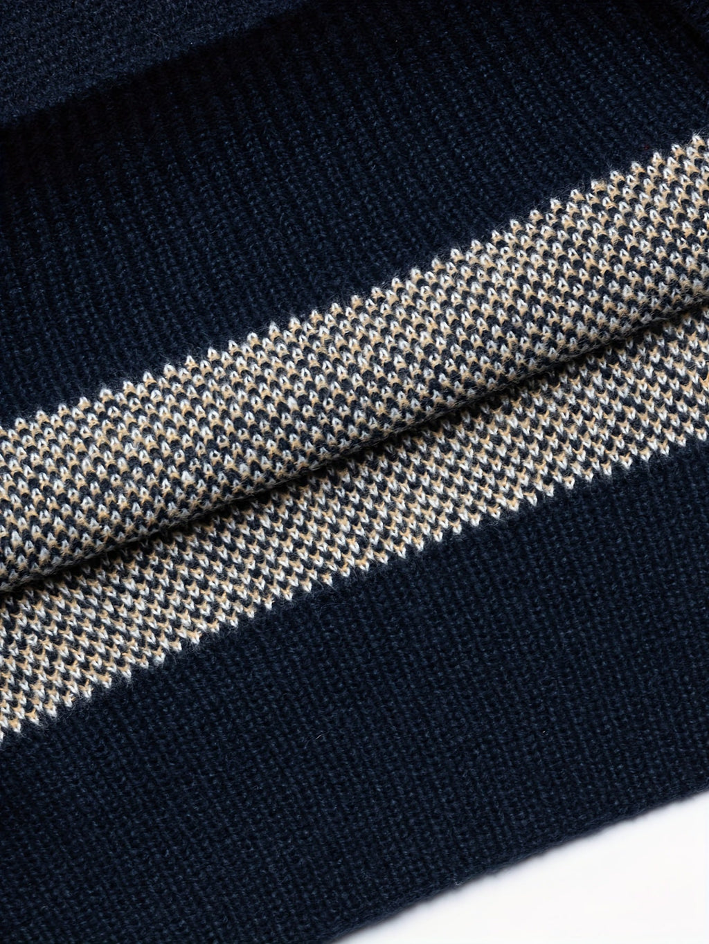 Pullover Damen blau mit Norwegermuster und lässigem Schnitt - 8 - Atelier-Zofia