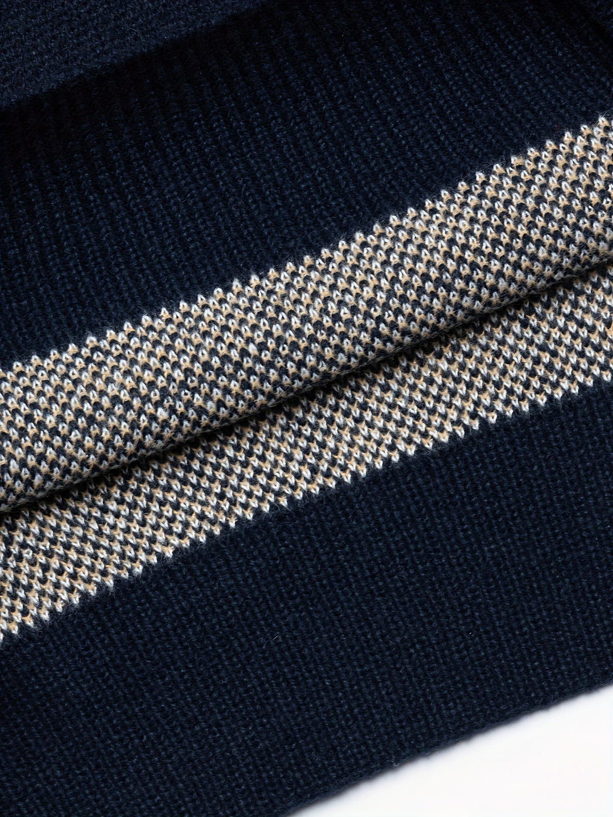 Pullover Damen blau mit Norwegermuster und lässigem Schnitt - 8 - Atelier-Zofia