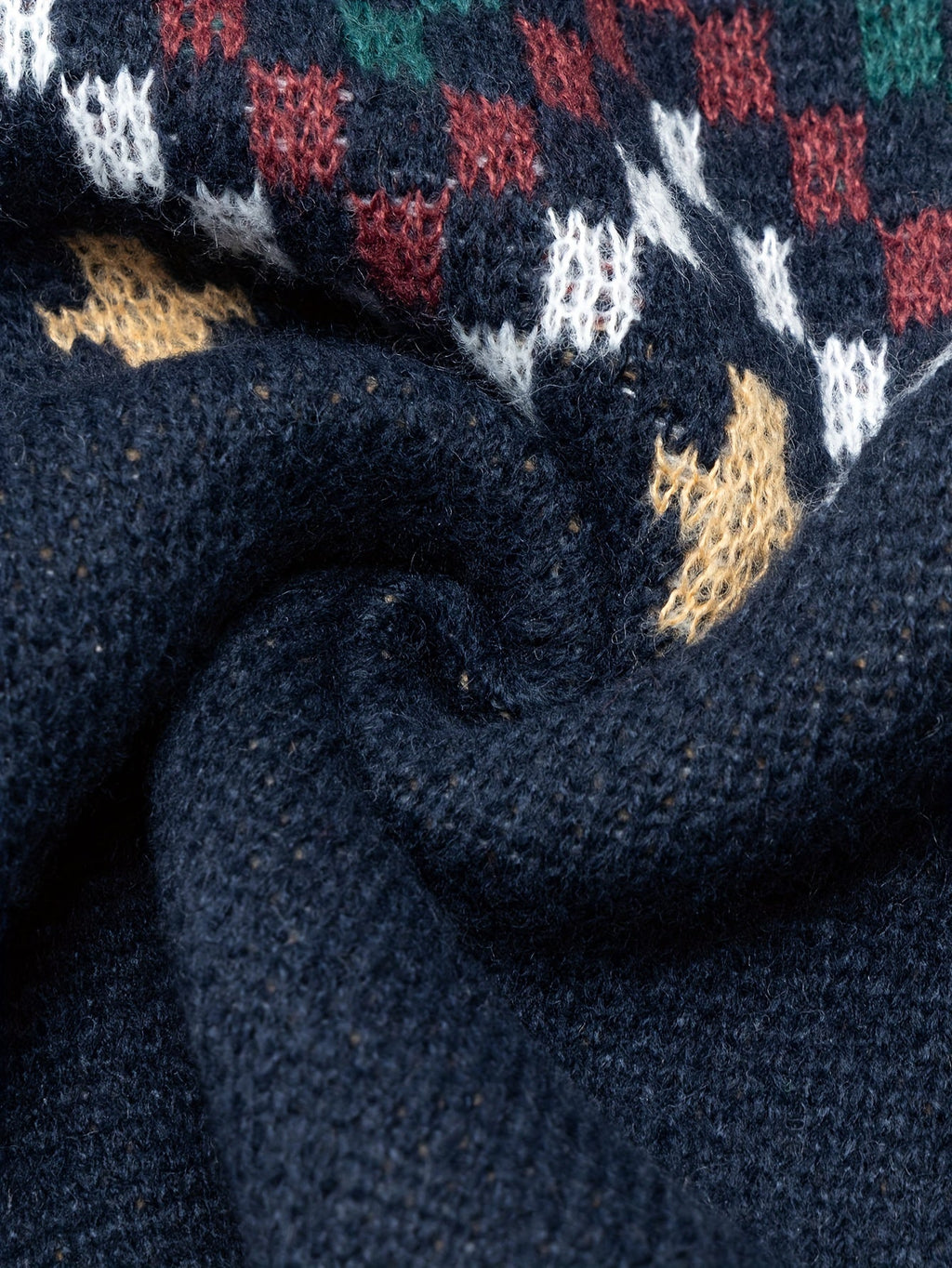 Pullover Damen blau mit Norwegermuster und lässigem Schnitt - 9 - Atelier-Zofia