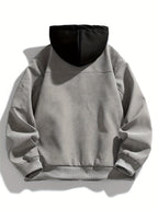 Jacke Herren schwarz mit Kapuze und praktischen Taschen - 9 - Atelier-Zofia