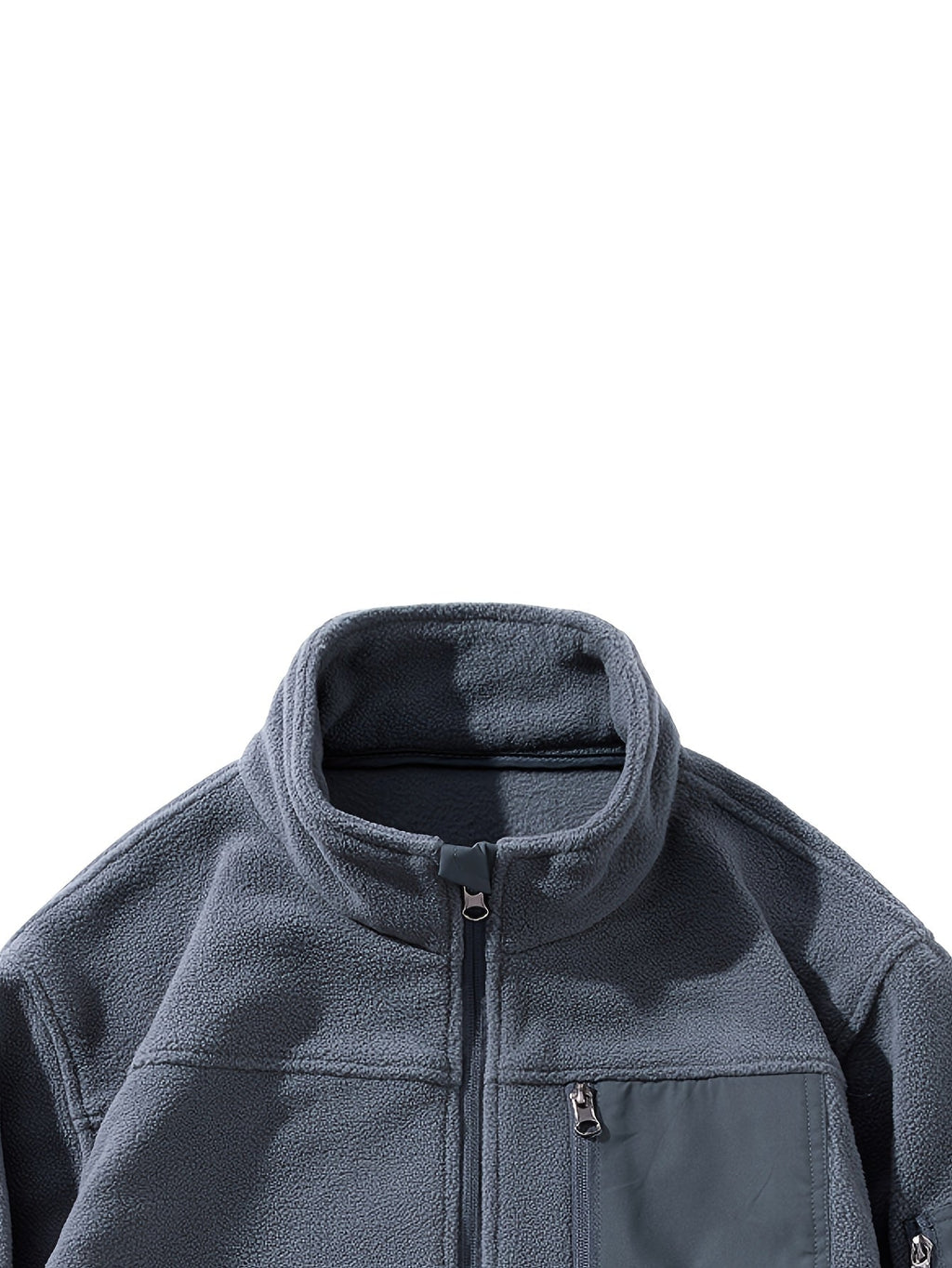 Jacke Herren braun tailliert mit Stehkragen und praktischen Taschen - 24 - Atelier-Zofia