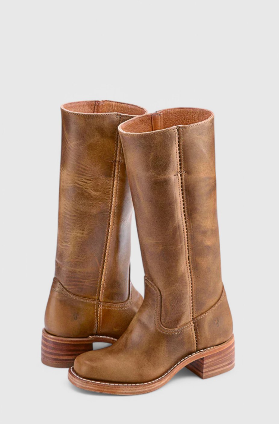 Boots Damen schwarz figurbetont mit Blockabsatz - 6 - Atelier-Zofia