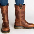 Stiefeletten Damen braun mit warmem Fleece-Futter - 2 - Atelier-Zofia