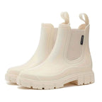 Chelsea Boots Damen beige mit rutschfester Gummisohle - 3 - Atelier-Zofia