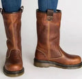 Damenstiefel schwarz wadenhoch mit praktischem Zugmechanismus - 1 - Atelier-Zofia