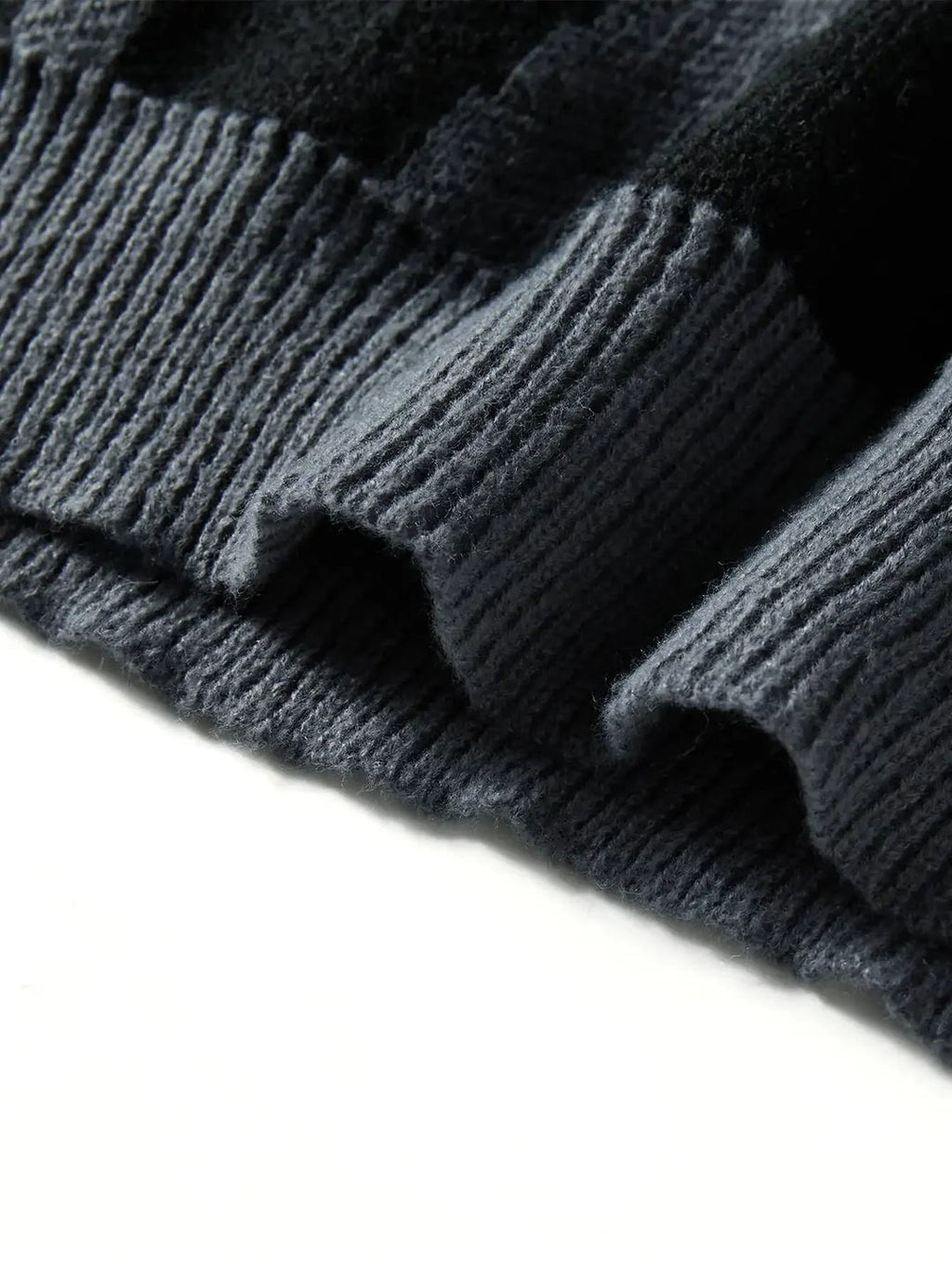 Pullover Herren grau mit kreativem Muster und lockerem Schnitt - 4 - Atelier-Zofia