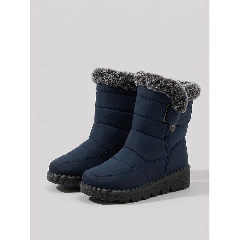 Damen Boots schwarz mit warmem Fleece-Innenfutter - 2 - Atelier-Zofia