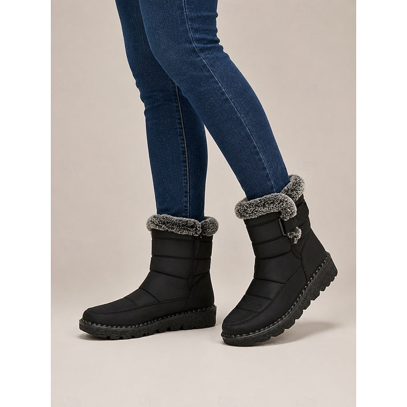 Damen Boots schwarz mit warmem Fleece-Innenfutter - 5 - Atelier-Zofia